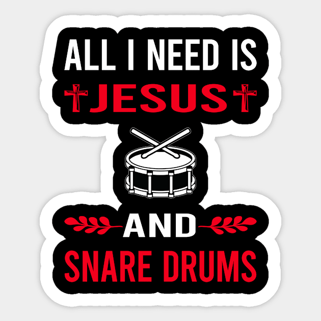 I Need Jesus And Snare Drum Drums Sticker by Good Day